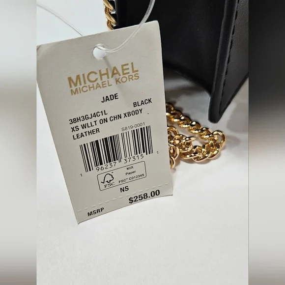 NWT Michael Kors Jade Extra-Small Leather Crossbody Bag - Picture 8 of 8